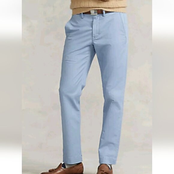POLO RALPH LAUREN | Slim Fit Chino Pants Blue Sz 32/32 - Picture 1 of 6
